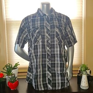 NWT Chalc Authentic Plaid Blouse - Size XL